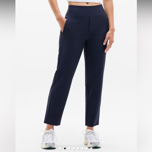 Athleta Pull-On Slim Ankle Pants – Navy – Size 6 (28” Inseam) like new condition - Picture 3 of 8